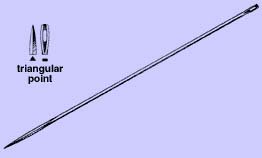Picture of Suture Needle Anchor™ Straight Triangular Point Needle Keith Abdominal Type Size 6 Needle1827-6R