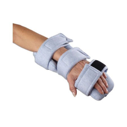 Picture of Hand Orthosis Rolyan® Kwik-Form™ Plus Universal Aluminum / Foam Left or Right Hand Blue Medium, Firm787902