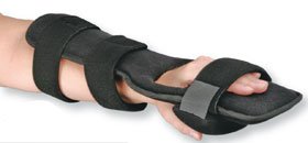 Picture of Dorsal Resting Orthosis Alimed® Aluminum / Fabric / Foam Right Hand Black One Size Fits Most513418