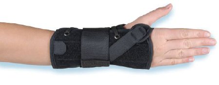 Picture of Wrist Brace Aluminum / Poly-Felt / Suede Left Hand Black Large434B-LT-L