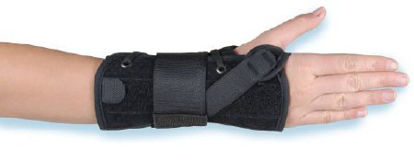 Picture of Wrist Brace Aluminum / Poly-Felt / Suede Left Hand Black Large434B-LT-L
