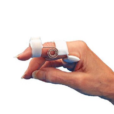 Picture of Finger Extension Splint LMB Size A Distal Strap Left or Right Hand Silver / White708000