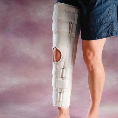 Picture of Knee Immobilizer Rolyan® Medium Strap Closure 16 to 19 Inch Circumference Short, 20 Inch Left or Right KneeA404103