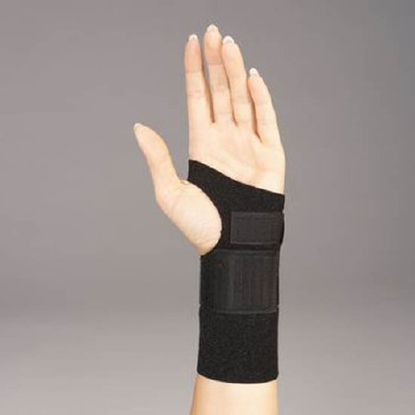 Picture of Wrist Support Rolyan® Gauntlet Fabrifoam® Right Hand Black One Size Fits MostA57114