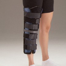 Picture of Knee Immobilizer Tietex® One Size Fits Most Hook and Loop Closure 12 to 24 Inch Circumference 12 Inch Length Left or Right KneeA141000