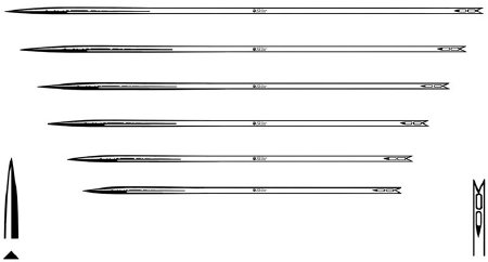 Picture of Abdominal Needle Sklar's®Keith abdominal Needle Straight Triangular Point Needle Keith Abdominal Type Size 4 Needle93-1714-04