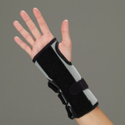 Picture of Wrist Brace DeRoyal® Foam / Metal Left or Right Hand Black One Size Fits Most5068-00