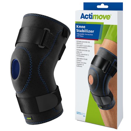 Picture of Knee Stabilizer Actimove® Sports Edition Medium Pull-On / D-Ring / Hook and Loop Strap Closure 16 to 18 Inch Thigh Circumference Left or Right Knee7245302