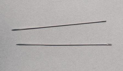 Picture of Suture Needle Richard-Allan® Straight Pointed Needle Bunnell Type Size 2-1/2 Needle220004