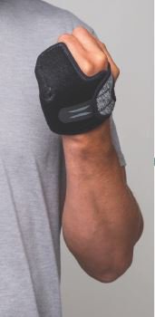 Picture of Hand Orthosis The Handcuff™ I-Plus Low Profile Foam / Nylon Polyester Blend / Spandex / Stainless Steel Mesh Left Hand Black / Gray Small / Medium1048-LT-S/M