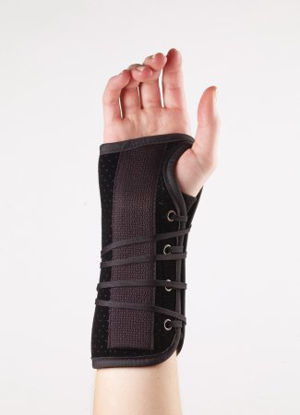 Picture of Wrist Splint Corflex® Alluminum / Suede Right Hand Black X-Small73-7550-000