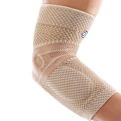 Picture of Elbow Support EpiTrain® Size 2 Pull-On Sleeve Left or Right Elbow 9-3/4 to 10-3/4 Inch Forearm Circumference Beige11061604010002