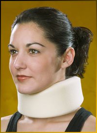 Picture of Cervical Collar Ultra Contoured / Medium-Firm Density Adult One Size Fits Most One-Piece 2-1/2 Inch Height 16 to 24 Inch Neck Circumference15-5020-000