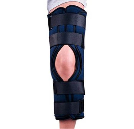 Picture of Knee Immobilizer Thermoskin® One Size Fits Most Hook and Loop Strap Closure 27 Inch 26 Inch Length Left or Right Knee55067902