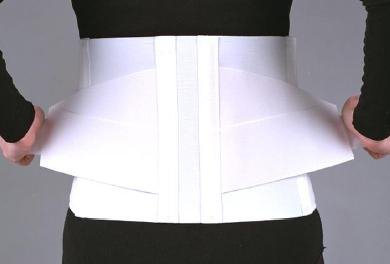 Picture of Back Support X-Large Hook and Loop Closure 9 - 3 Inch, Tapered @#$USER_ATTR$#@3245 WHI XL
