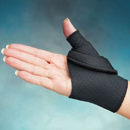 Picture of Thumb Splint Comfort Cool® Small Hook and Loop Strap Closure Left or Right Hand Black56097908