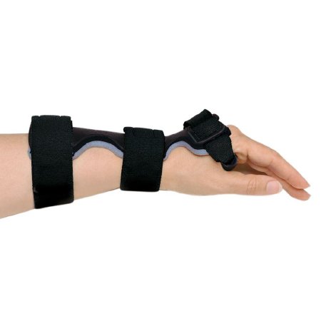 Picture of Wrist Splint RCAI® Dorsal Carpal Tunnel Plastic / Foam Right Hand Black Medium51698/NA/RM
