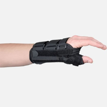 Picture of Wrist / Hand / Thumb Brace Phomfit™ Aluminum / Foam / Nylon / Polyester Left Hand Black Medium447-LT-M