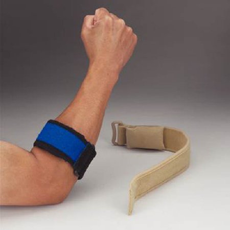Picture of Elbow Strap Rolyan® Hook and Loop Closure Tennis Left or Right Elbow BeigeA823100