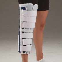 Picture of Knee Immobilizer Deluxe One Size Fits Most Hook and Loop Closure 12 to 24 Inch Circumference 16 Inch Length Left or Right KneeBF1160917