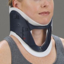 Picture of Rigid Cervical Collar EMT Preformed Adult One Size Fits Most One-Piece / Trachea Opening Adjustable HeightA111000