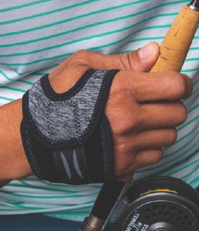 Picture of Hand Orthosis The Handcuff™ Low Profile Foam / Nylon Polyester Blend / Spandex / Stainless Steel Mesh Left or Right Hand Black / Gray Small1010-S