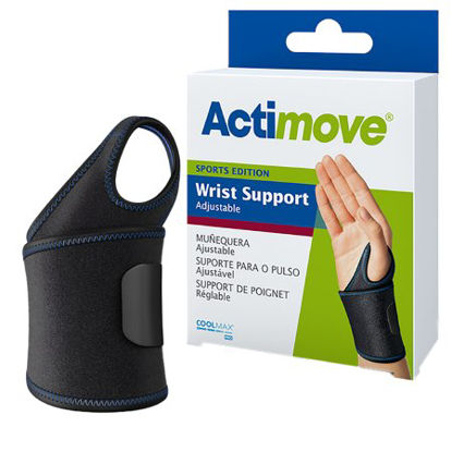 Picture of Thumb Stabilizer Actimove® Sports Edition Adult Small / Medium Pull-On / Hook and Loop Strap Closure Right Hand Black7563630