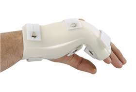Picture of Boxer Fracture Splint with MP Flexion G-Force Plastic / Foam Left Hand White Small52202