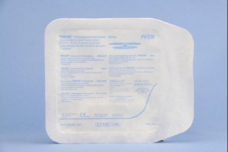 Picture of Inguinal Hernia Repair Mesh Device Prolene™ Hernia System Nonabsorbable Polypropylene Monofilament 3 Inch Diameter Medium Style Undyed @#$STERILITY_ATTR$#@PHSM6
