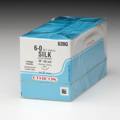 Picture of Suture without Needle Perma - Hand™ SUTUPAK™ Braided Silk Nonabsorbable Coated Size 0 60 Inch SutureSA6H