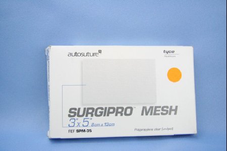 Picture of Hernia and Fascial Deficiencies Repair Mesh Prolene™ Soft Nonabsorbable Polypropylene Monofilament Encapsulated with Polydioxanone ( PDS ) 2 X 4 Inch Rectangle Style Undyed SterileSPMS