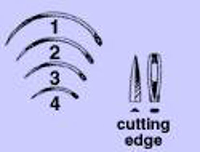Picture of Suture Needle Anchor™ 3/8 Circle Reverse Cutting Needle Eye Type Size 3 Needle1830-3R