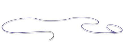 Picture of Antibacterial Suture with Needle STRATAFIX™ Symmetric PDS® Plus Absorbable Uncoated Violet Suture Monofilament Polydioxanone with Irgacare MP Antibacterial Suture Size 2 - 0 45 cm Suture 1-Needle 26 mm Length 3/8 Circle Reverse Cutting NeedleSXPP1B101