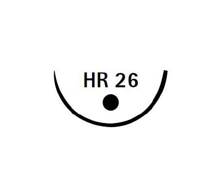 Picture of Suture with Needle Novosyn® Absorbable Coated Violet Suture Braided Polyglycolide Size 2 - 0 70 cm Suture 1-Needle 26 mm Length 1/2 Circle Taper Point NeedleC0068042