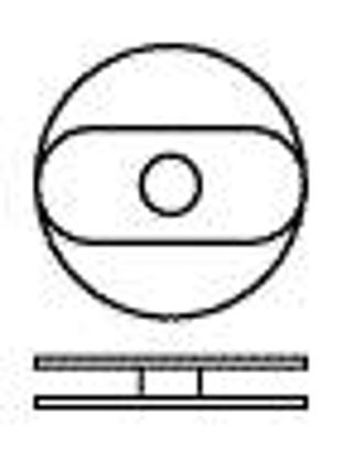 Picture of Inguinal Hernia Repair Mesh Device Prolene™ Hernia System Nonabsorbable Polypropylene Monofilament 4 Inch Diameter Large Style Undyed SterilePHSL6