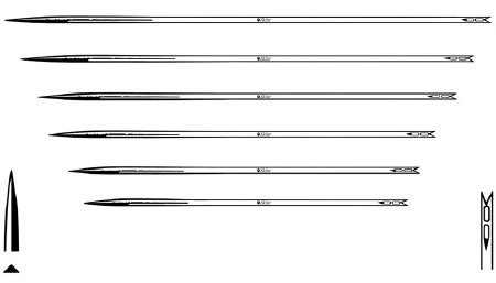 Picture of Abdominal Needle Sklar's®Keith abdominal Needle Straight Triangular Point Needle Keith Abdominal Type Size 2 Needle93-1714-02