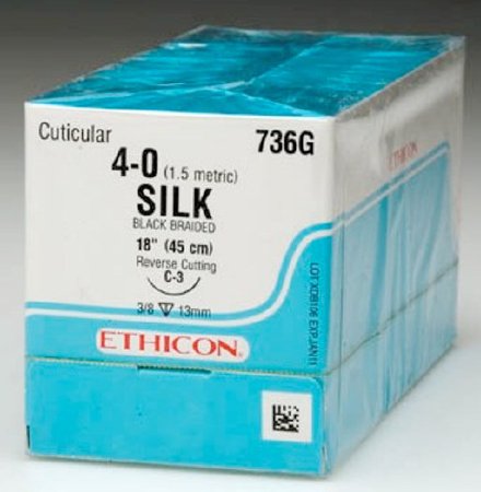 Picture of Suture without Needle Perma - Hand™ SUTUPAK™ Braided Silk Nonabsorbable Coated Size 1 60 Inch SutureSA7H