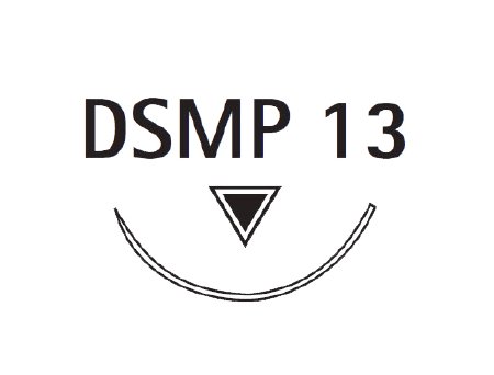 Picture of Suture with Needle Novosyn® Absorbable Coated Undyed Suture Braided Polyglycolide Size 6 - 0 45 cm Suture 1-Needle 13 mm Length 3/8 Circle Reverse Cutting NeedleG0069618