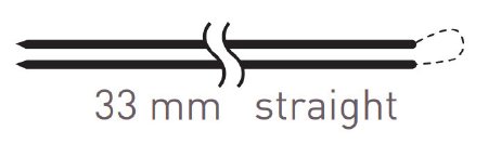 Picture of Suture with Needle Quill™ Knotless Tissue-Closure Device Absorbable Uncoated Violet Suture Barbed Monofilament PDO (Polydioxanone) Size 0 10 cm Suture Double-Armed 33 mm Length Straight Taper Point NeedleRA-1085Q