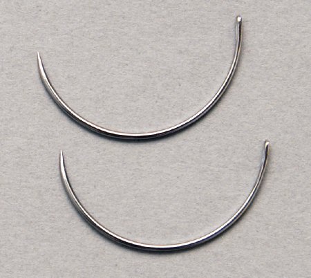 Picture of Suture Needle Richard-Allan® 1/2 Circle Taper Point Needle Free-Eyed Needle Type212501
