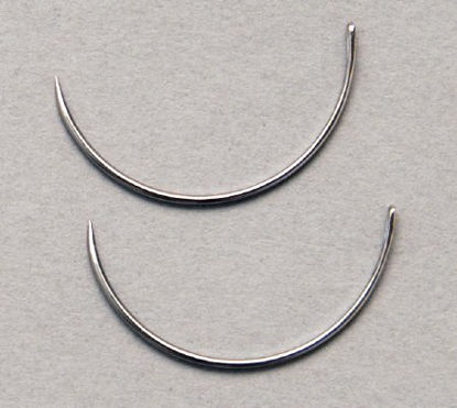 Picture of Suture Needle Richard-Allan® 1/2 Circle Taper Point Needle Free-Eyed Needle Type212501