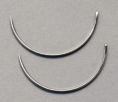 Picture of Suture Needle Richard-Allan® 1/2 Circle Taper Point-Light Needle Improved Mayo Catgut Type Size 2 Needle222202