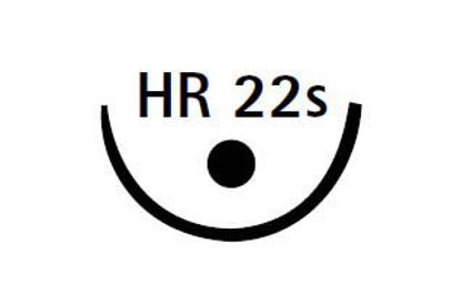 Picture of Suture with Needle Novosyn® Absorbable Coated Violet Suture Braided Polyglycolide Size 0 70 cm Suture 1-Needle 22 mm Length 1/2 Circle Round Bodied Needle with Taper Point - Heavy BodyC0068037