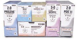 Picture of Suture without Needle Polydek® Braided Polyester Nonabsorbable Coated Size 0 18 Inch Suture6-915