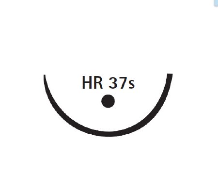 Picture of Suture with Needle Novosyn® Absorbable Coated Violet Suture Braided Polyglycolide Size 2 - 0 70 cm Suture 1-Needle 37 mm Length 1/2 Circle Round Bodied Needle with Taper PointC0068095