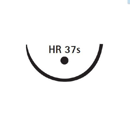 Picture of Suture with Needle Novosyn® Absorbable Coated Violet Suture Braided Polyglycolide Size 2 - 0 70 cm Suture 1-Needle 37 mm Length 1/2 Circle Round Bodied Needle with Taper PointC0068095
