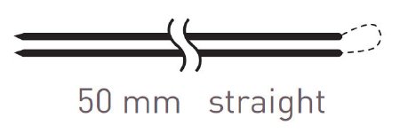 Picture of Suture with Needle Quill™ Knotless Tissue-Closure Device Absorbable Uncoated Violet Suture Barbed Monofilament PDO (Polydioxanone) Size 2 - 0 7 cm Suture Double-Armed 50 mm Length Straight Taper Cut NeedleRA-1013Q