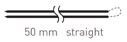 Picture of Suture with Needle Quill™ Knotless Tissue-Closure Device Absorbable Uncoated Violet Suture Barbed Monofilament PDO (Polydioxanone) Size 2 - 0 7 cm Suture Double-Armed 50 mm Length Straight Taper Cut NeedleRA-1013Q