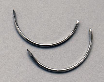 Picture of Suture Needle Richard-Allan® 1/2 Circle Trocar Point Needle Trocar Type217003
