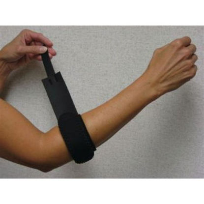 Picture of Elbow / Knee Strap Rolyan® One Size Fits Most Tennis Left or Right Elbow Black562985